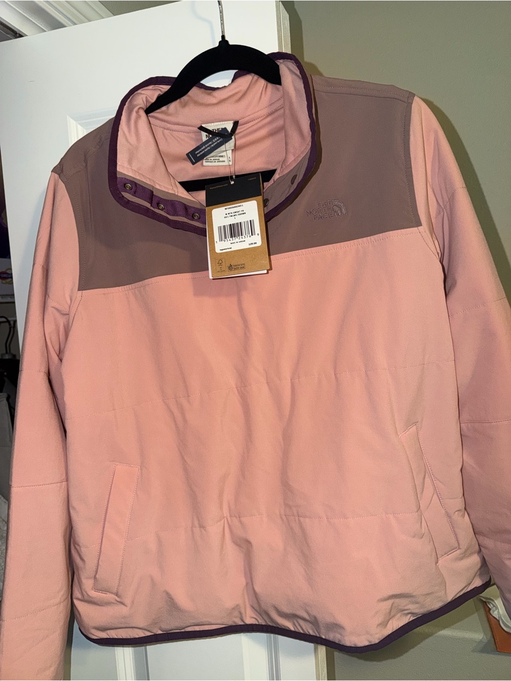 The North Face Two-Tone Pink Women's Pullover Puffer
